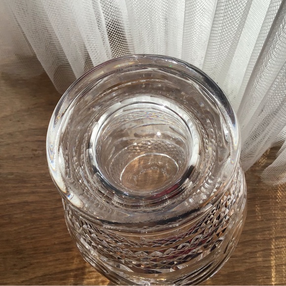 VINTAGE WATERFORD CRYSTAL VASE LARGE HOURGLASS PRE 1990 GREAT GIFT! - Picture 7 of 16